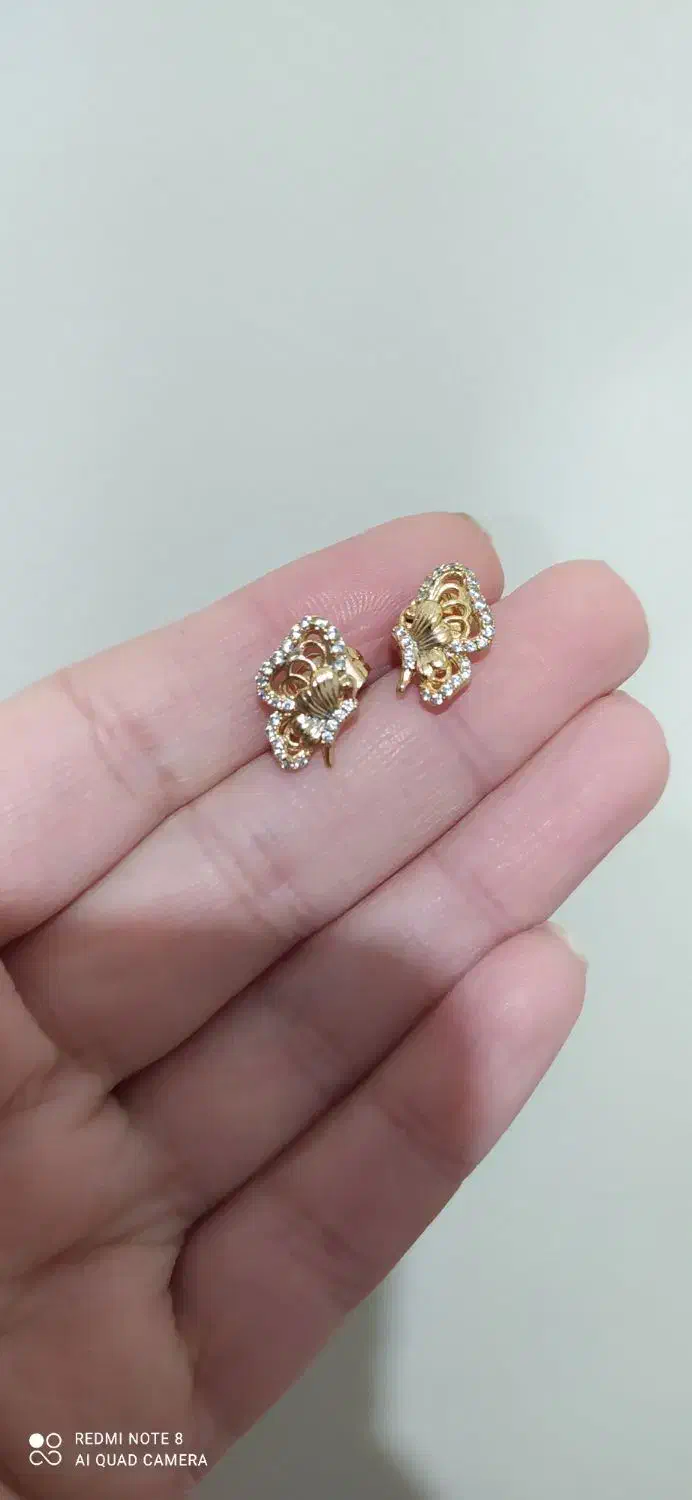 گوشواره ژوپینگ مدال استیل و مدال ماری استیل|بدلیجات|تبریز, |دیوار