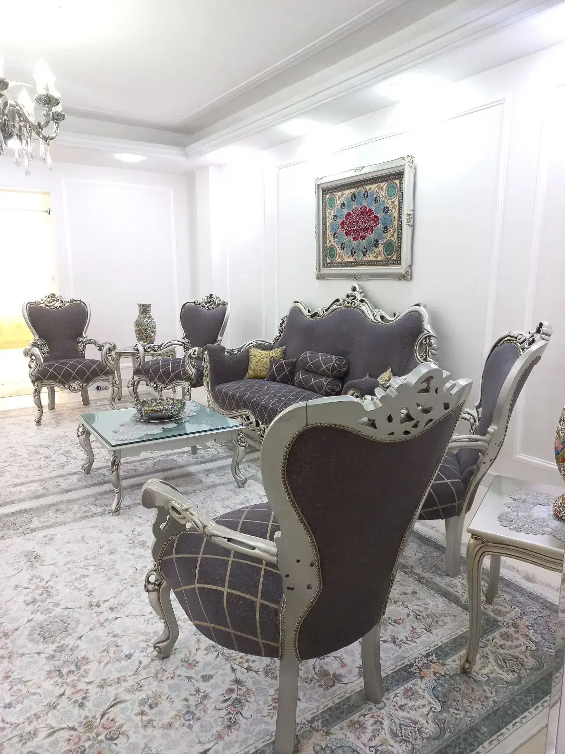 مبلمان استیل چوب راش|مبلمان خانگی و میز عسلی|تهران, مینای شمالی (مخبر)|دیوار