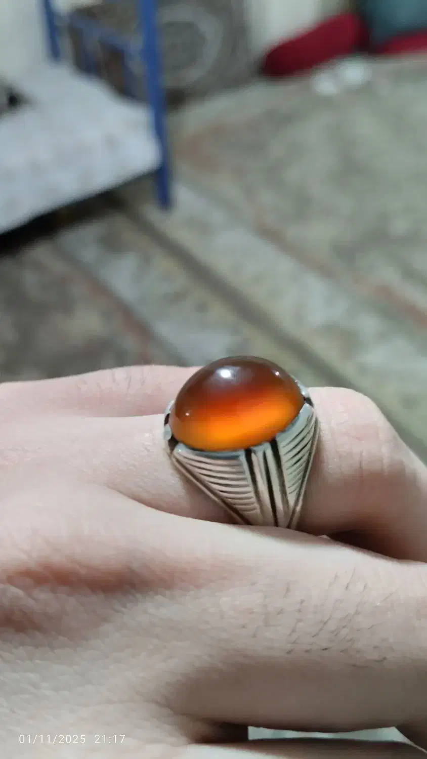 انگشترعقیق زردیمنی|جواهرات|شهریار, شهرک امیریه|دیوار