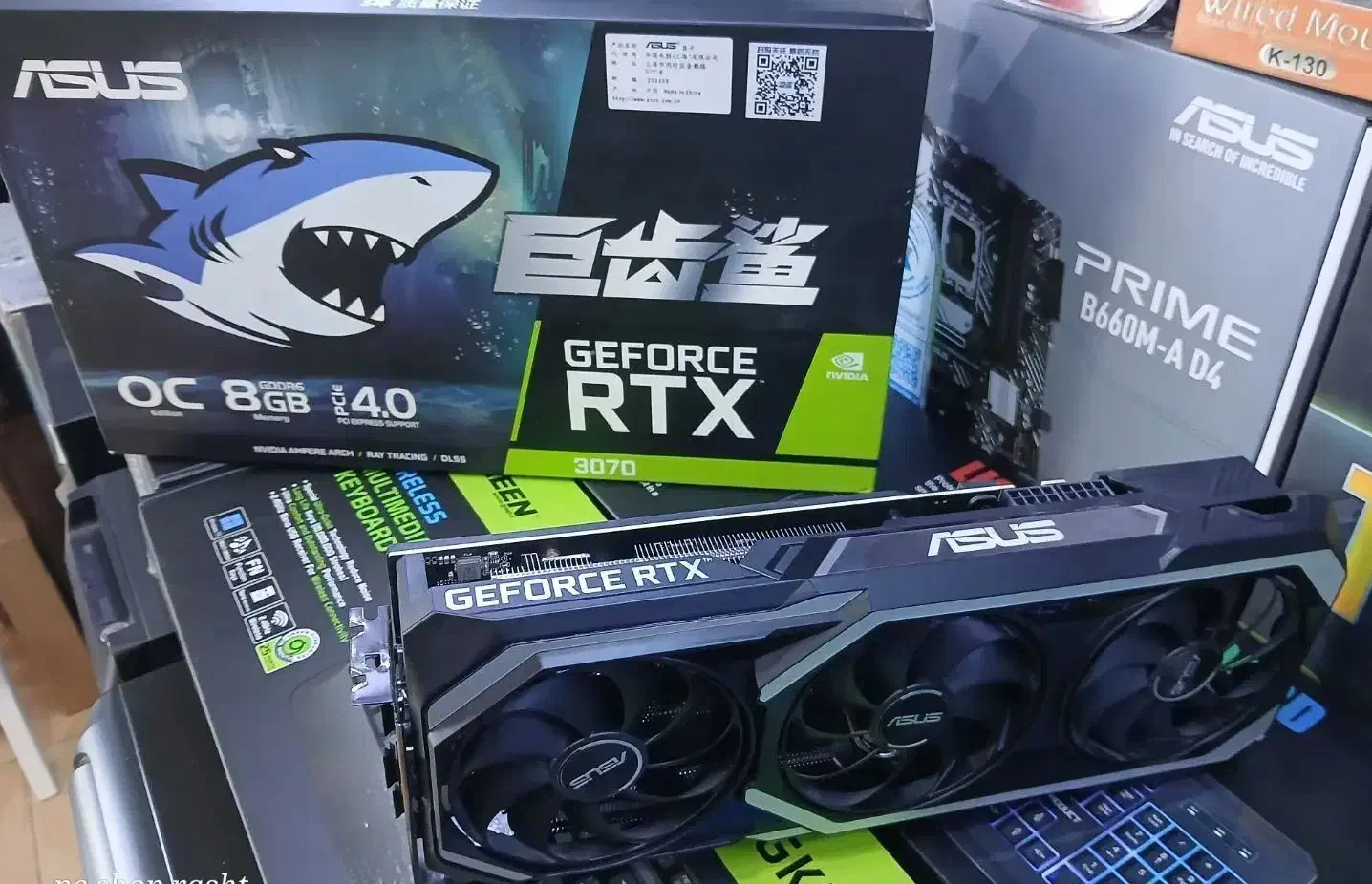 گرافیک asus rtx 3070 با کارکرد ۱۰ روزه|قطعات و لوازم جانبی رایانه|رشت, باهنر|دیوار