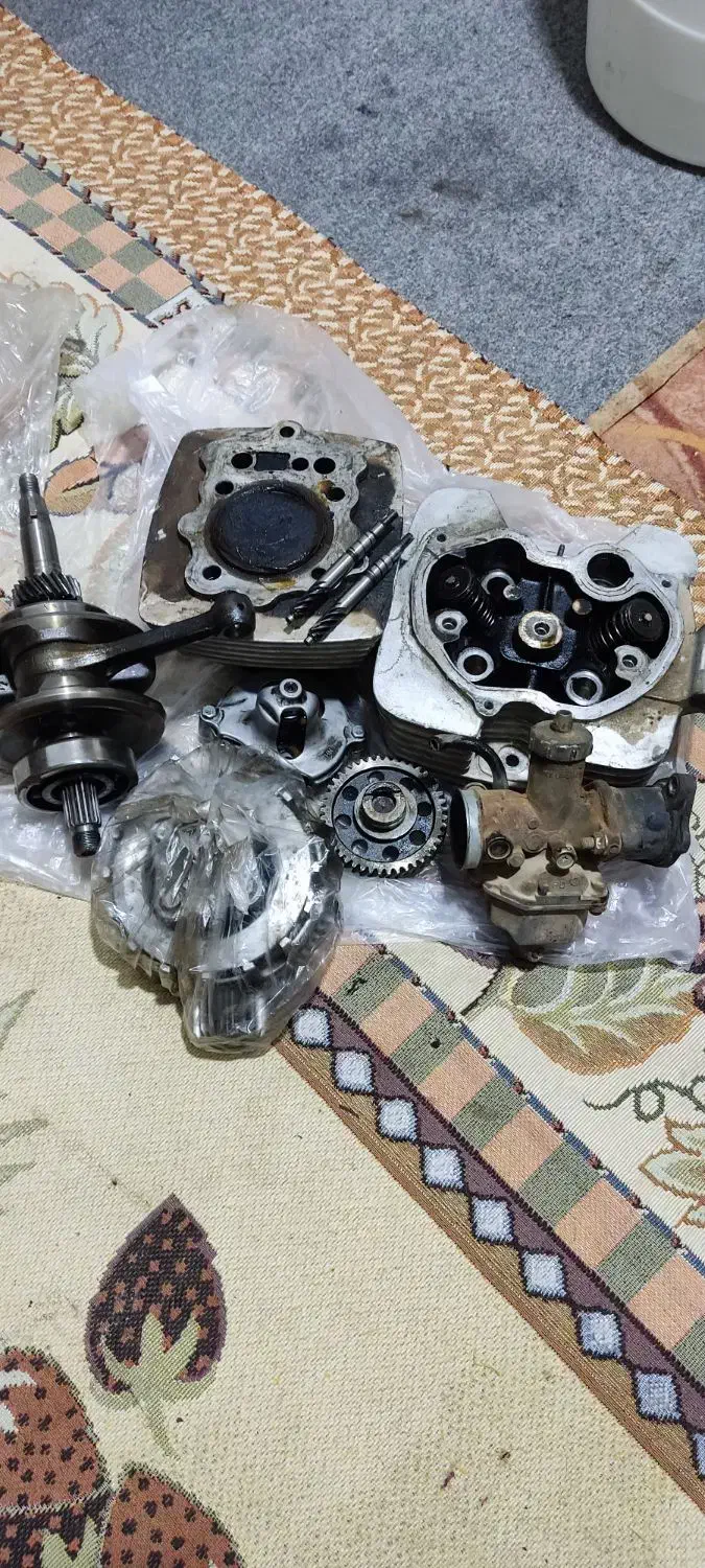 وسایل انجین کامل 200 سی سی|قطعات یدکی و لوازم جانبی|سعدآباد, |دیوار