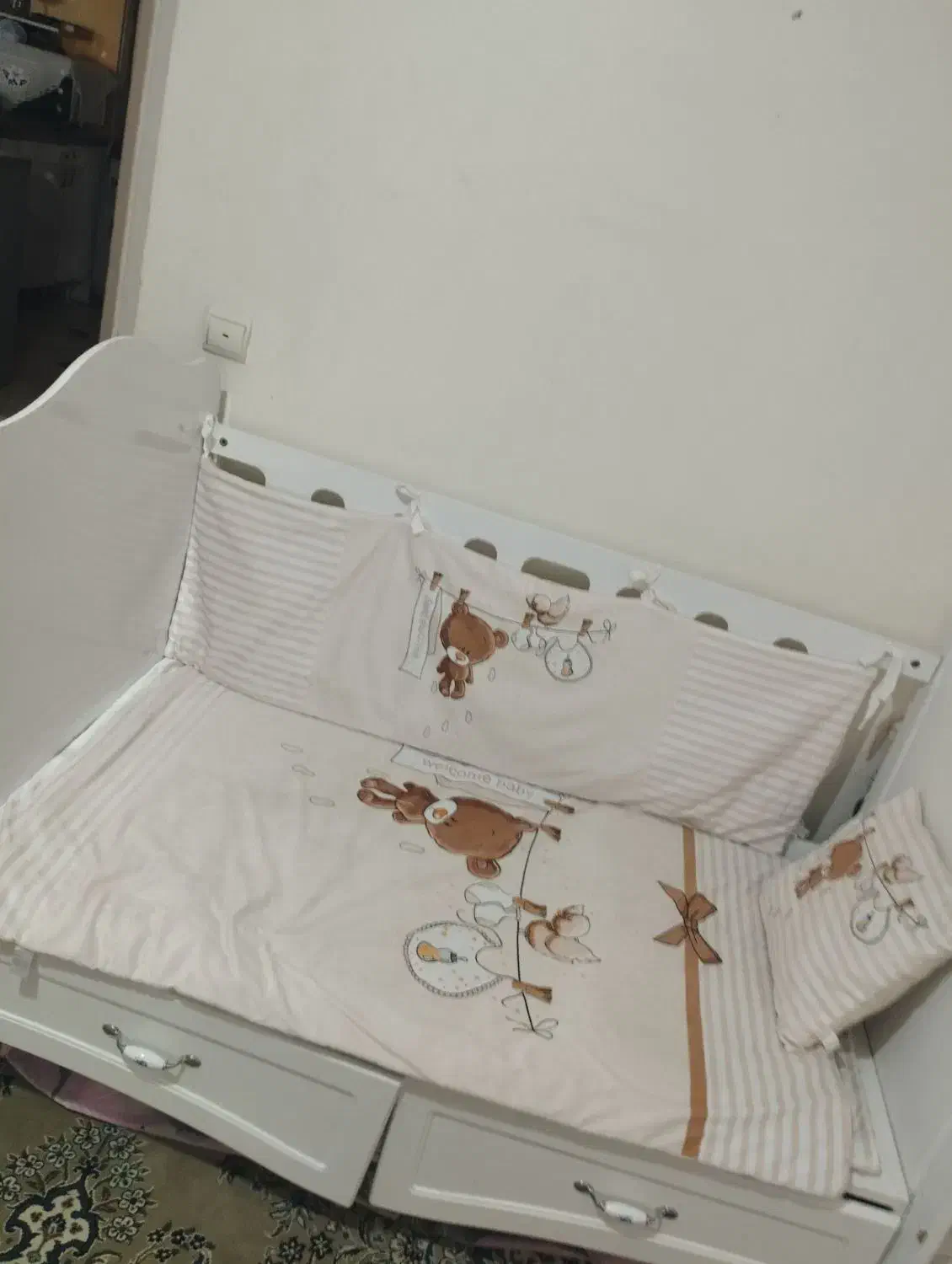 تخت و رورویک بچه|تخت و صندلی بچه|پاکدشت, شهرک امام رضا|دیوار