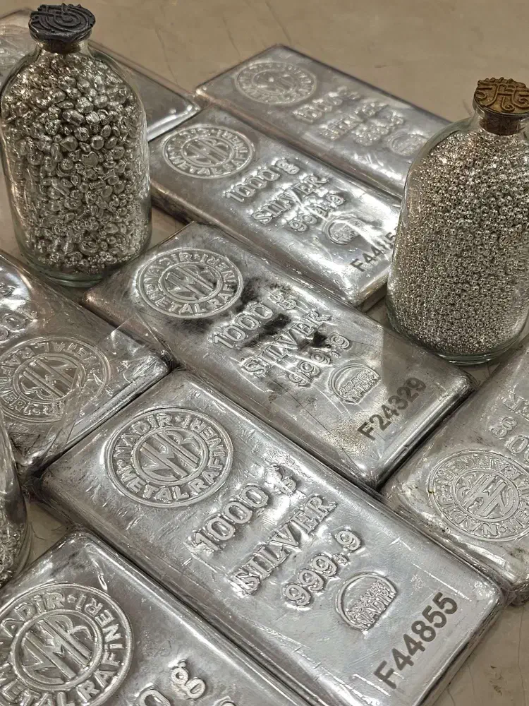 خریدار شمش نقره ندیر NADIR و ساچمه ، فقط ۱ ٪ ریزش|جواهرات|تهران, تجریش|دیوار