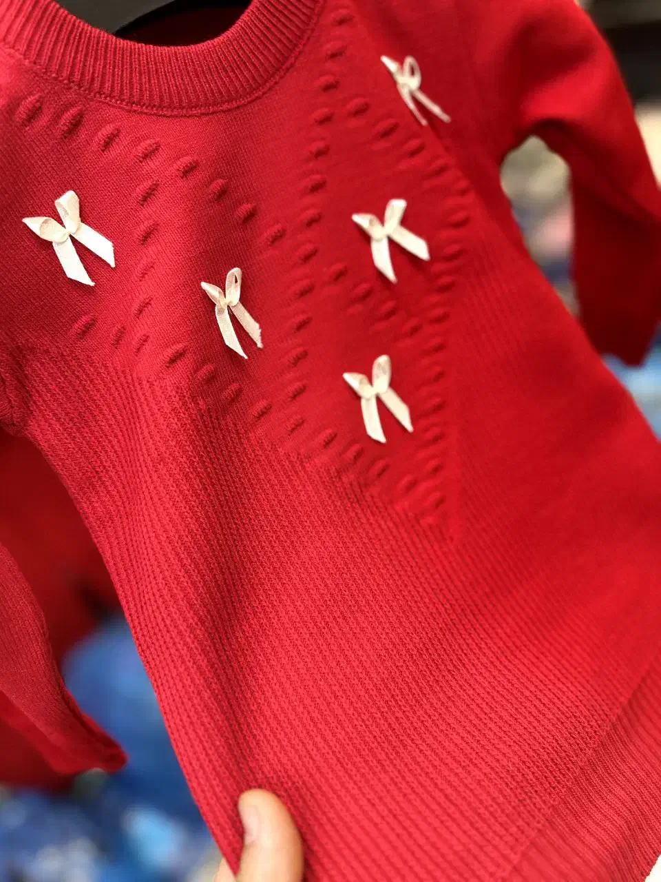 یه ست بافت نرمالو مثل پنبه (بلوز و دامن)|کفش و لباس بچه|بناب, |دیوار