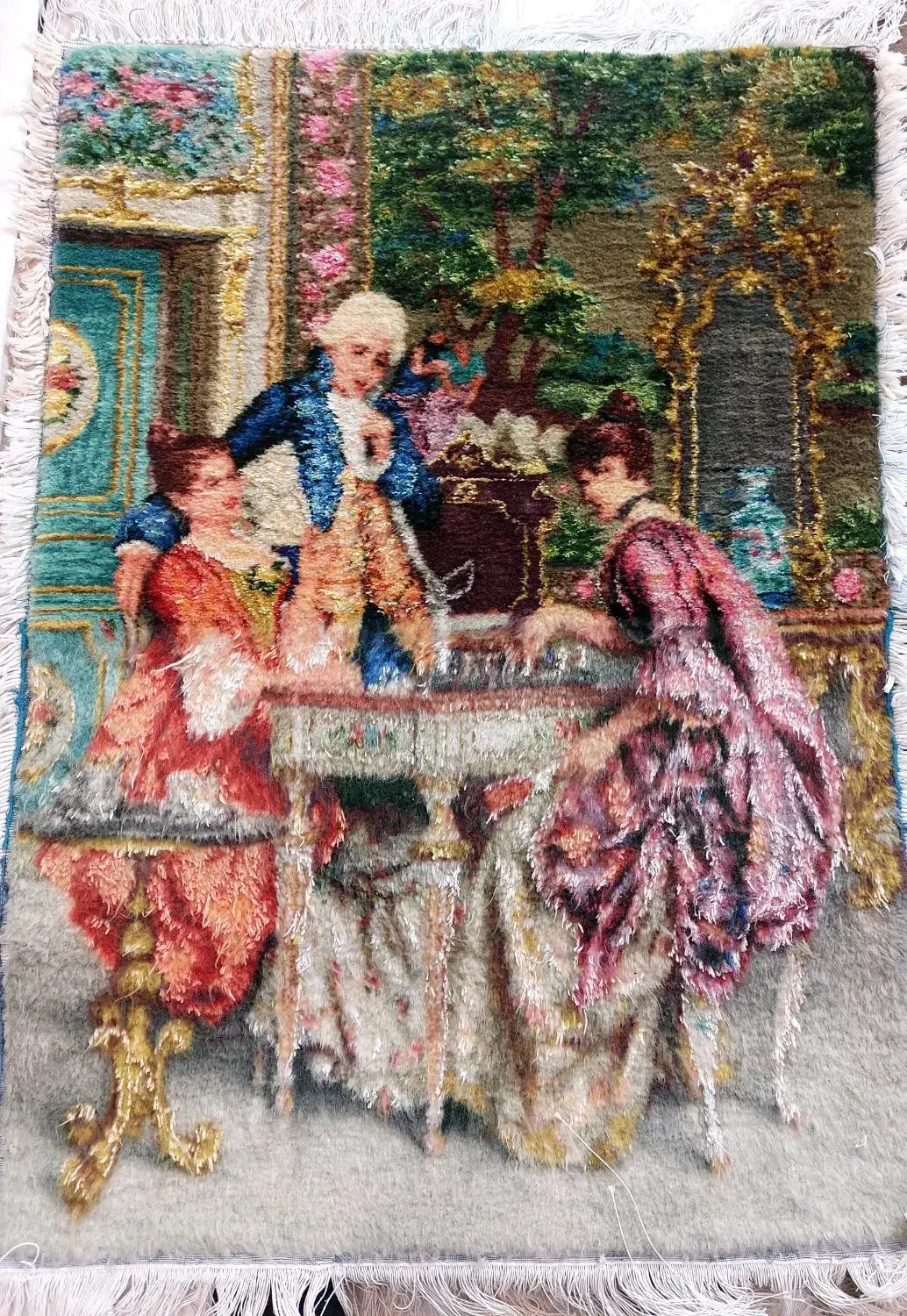 تابلوفرش فرانسوی شطرنج باز|تابلو فرش|مشهد, بهاران|دیوار