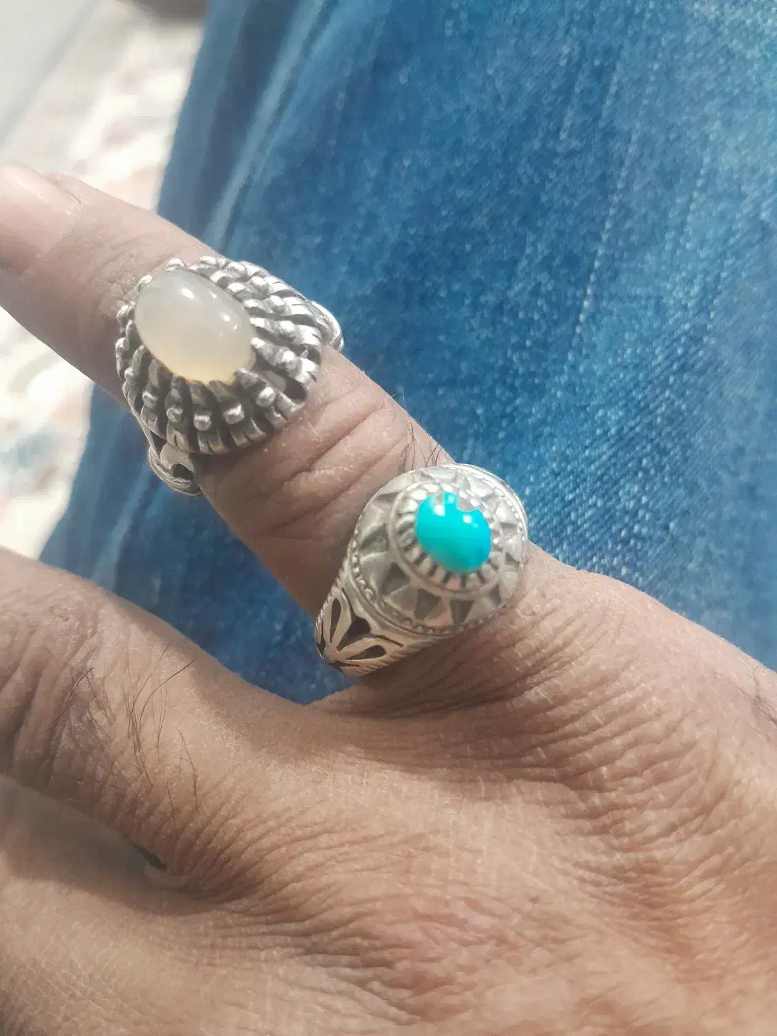 انگشتر نقره عیار بالا|جواهرات|زابل, |دیوار