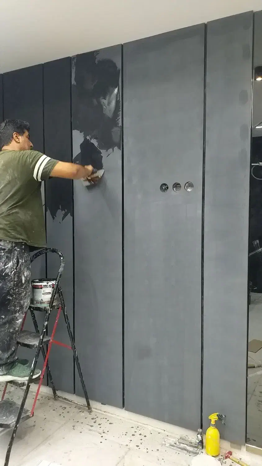 میکروسمنت ،رنگ ،نقاشی ساختمان،بازسازی، دکوراسیون|خدمات پیشه و مهارت|آبادان, |دیوار