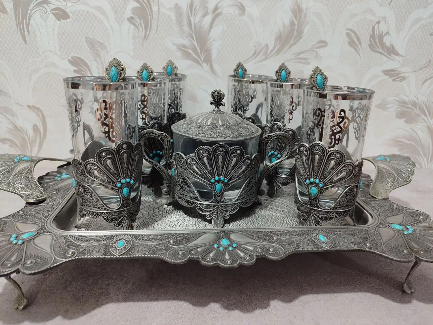 سرویس چای خوری|ظروف سرو و پذیرایی|فردیس, سرحدی|دیوار