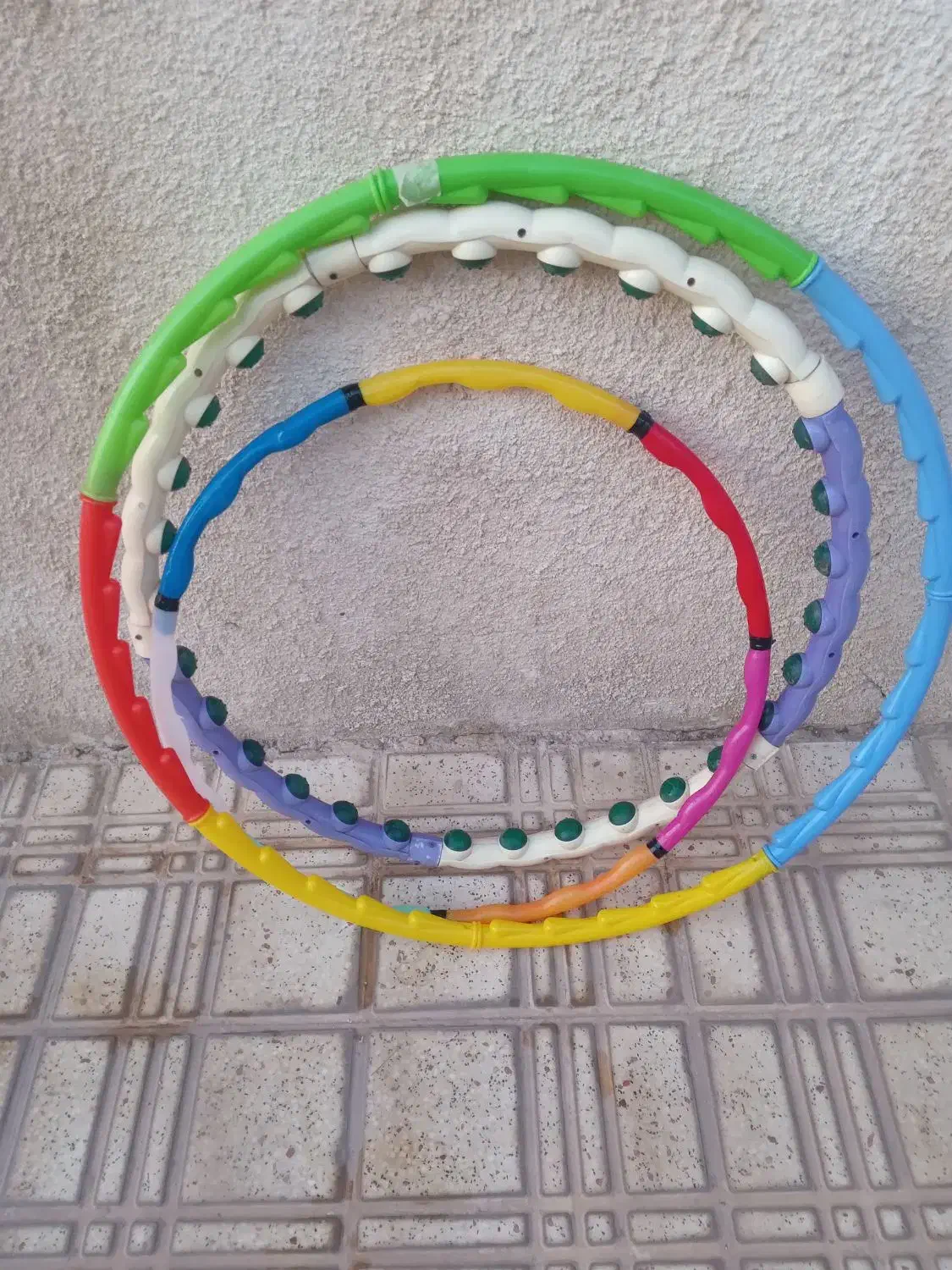 باسلام سه عدد حلقه شکم|تجهیزات ورزشی|هشتگرد, هشتگرد قدیم|دیوار