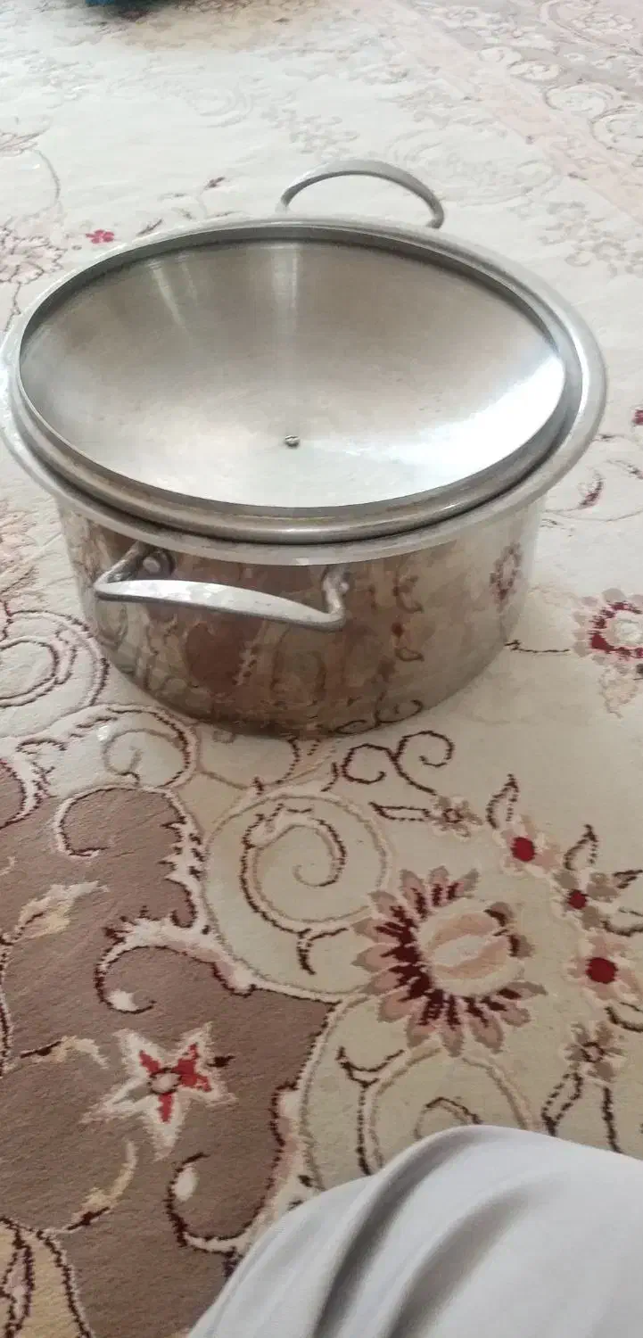 فروش قابلمه استیل تمیز بحد عالی|ظروف پخت‌وپز|نجف‌آباد, فاز ۳ شهرک آزادگان|دیوار