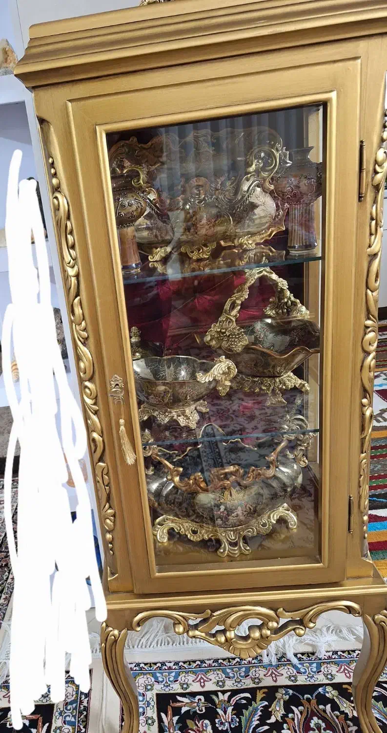 گنجه یک جفت، بوفه، ویترین|بوفه، ویترین، کنسول|گلبهار, شهر جدید گلبهار|دیوار