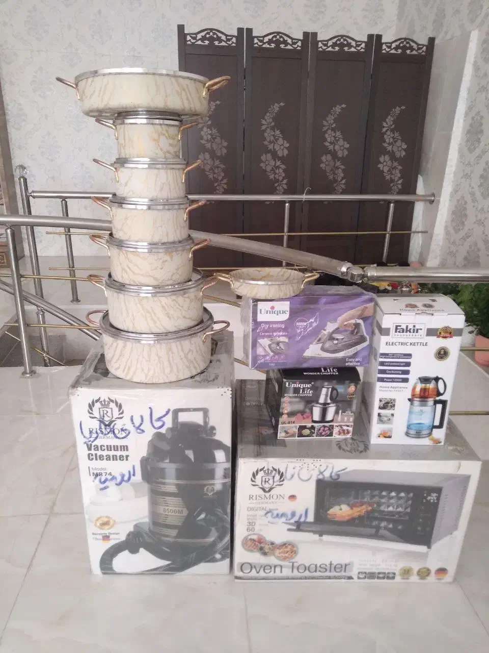 6قلم جنس جهیزیه یکجا فقط|سایر لوازم برقی|ارومیه, |دیوار