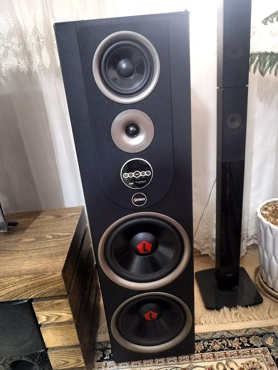 باند اسپیکر بزرگ جفتی، فلش خور و بلوتوث دار|سیستم صوتی خانگی|خمین, |دیوار