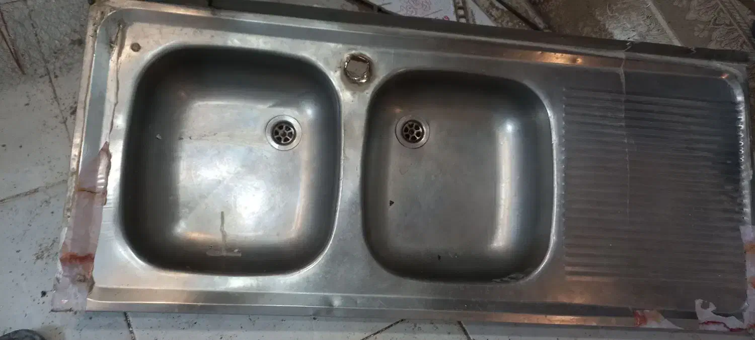 سینک دوقلو|مصالح و تجهیزات ساختمان|مشهد, رده|دیوار