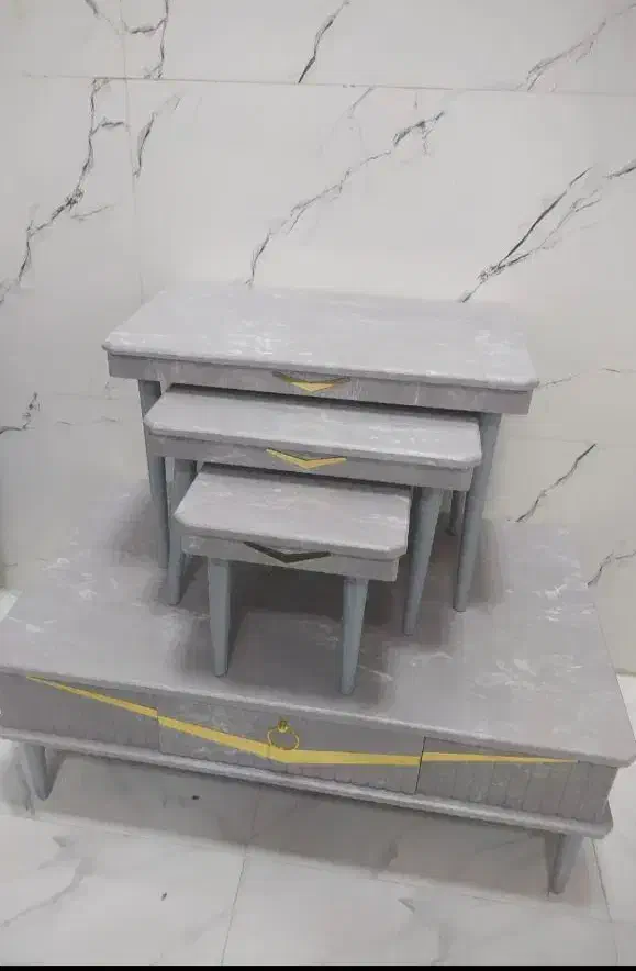 میز عسلی ۴تیکه درحدنو|مبلمان خانگی و میز عسلی|مشهد, توس (بلوار توس)|دیوار