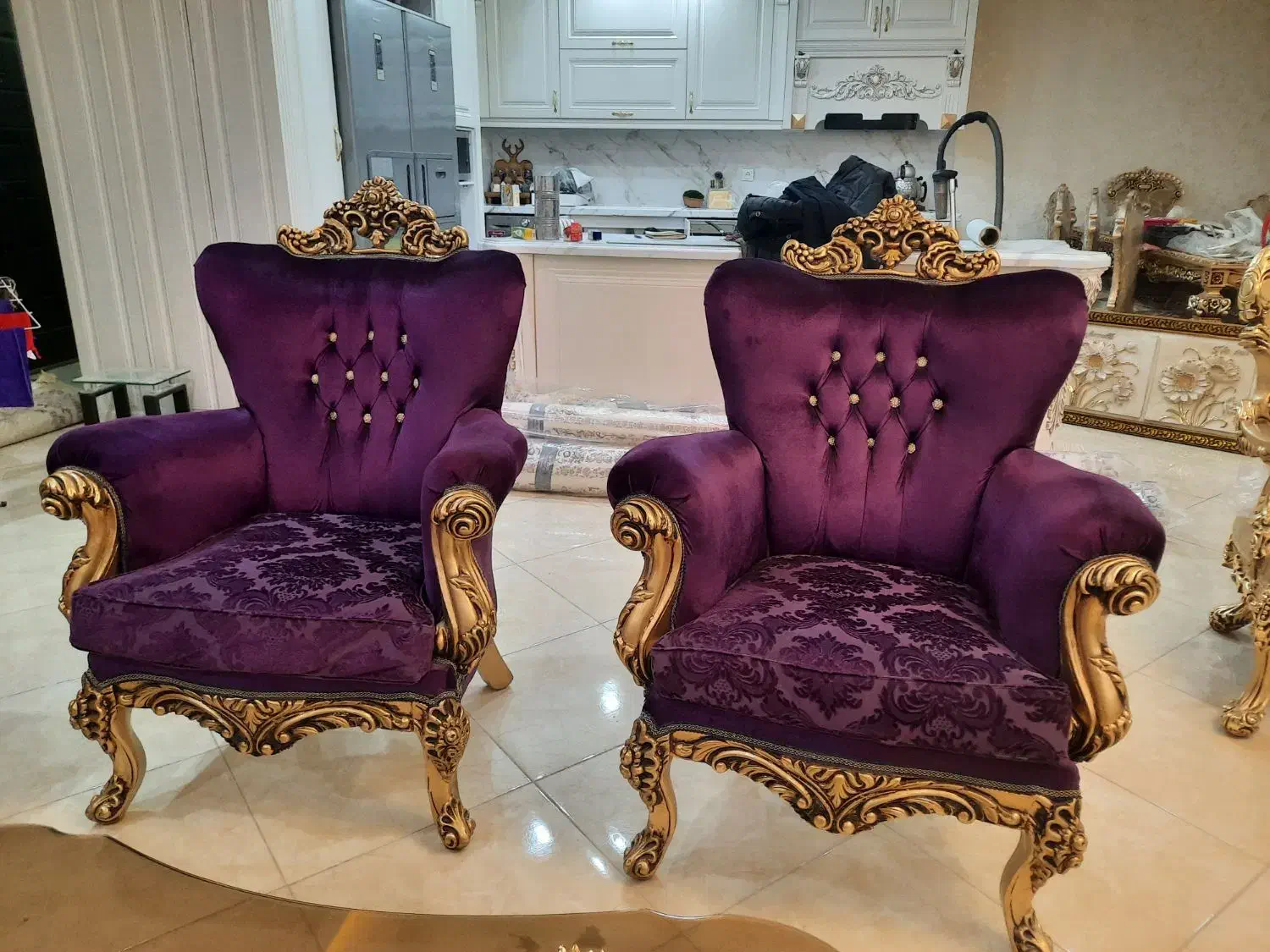 مبلمان کلاسیک ورق طلا|مبلمان خانگی و میز عسلی|محمدشهر, ولدآباد|دیوار