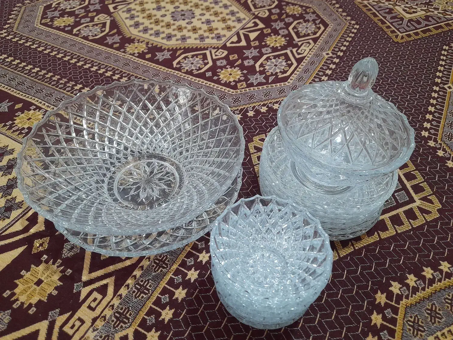 ست کامل پذیرایی شیشه|ظروف سرو و پذیرایی|بیرجند, |دیوار