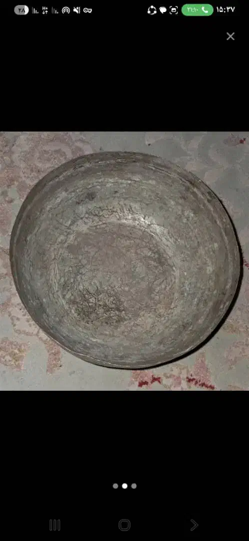 کاسه مسی قدیمی دو عدد|کلکسیون اشیاء عتیقه|ری, دیلمان|دیوار