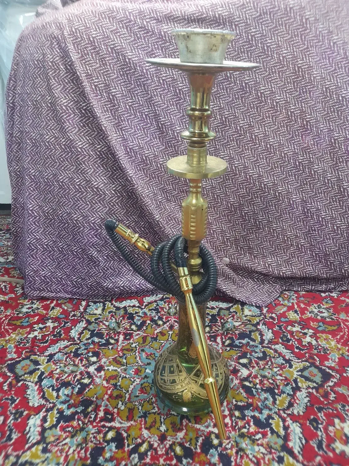 قلیون برنجی سنگین|کلکسیون و سرگرمی|تاکستان, |دیوار