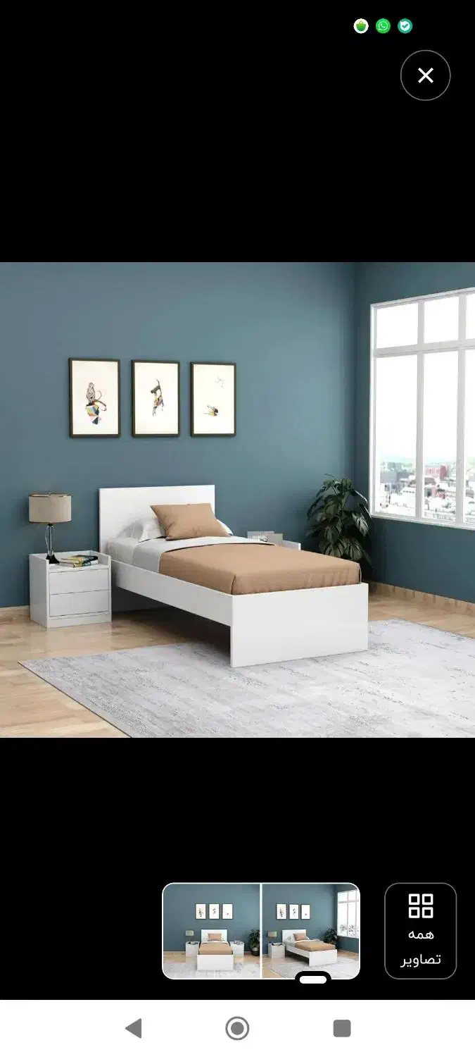 تخت به همراه تشک|تخت و سرویس خواب|کرمانشاه, |دیوار