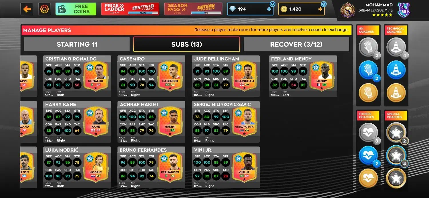 اکانت دریم لیگ|کنسول، بازی ویدئویی و آنلاین|تبریز, |دیوار