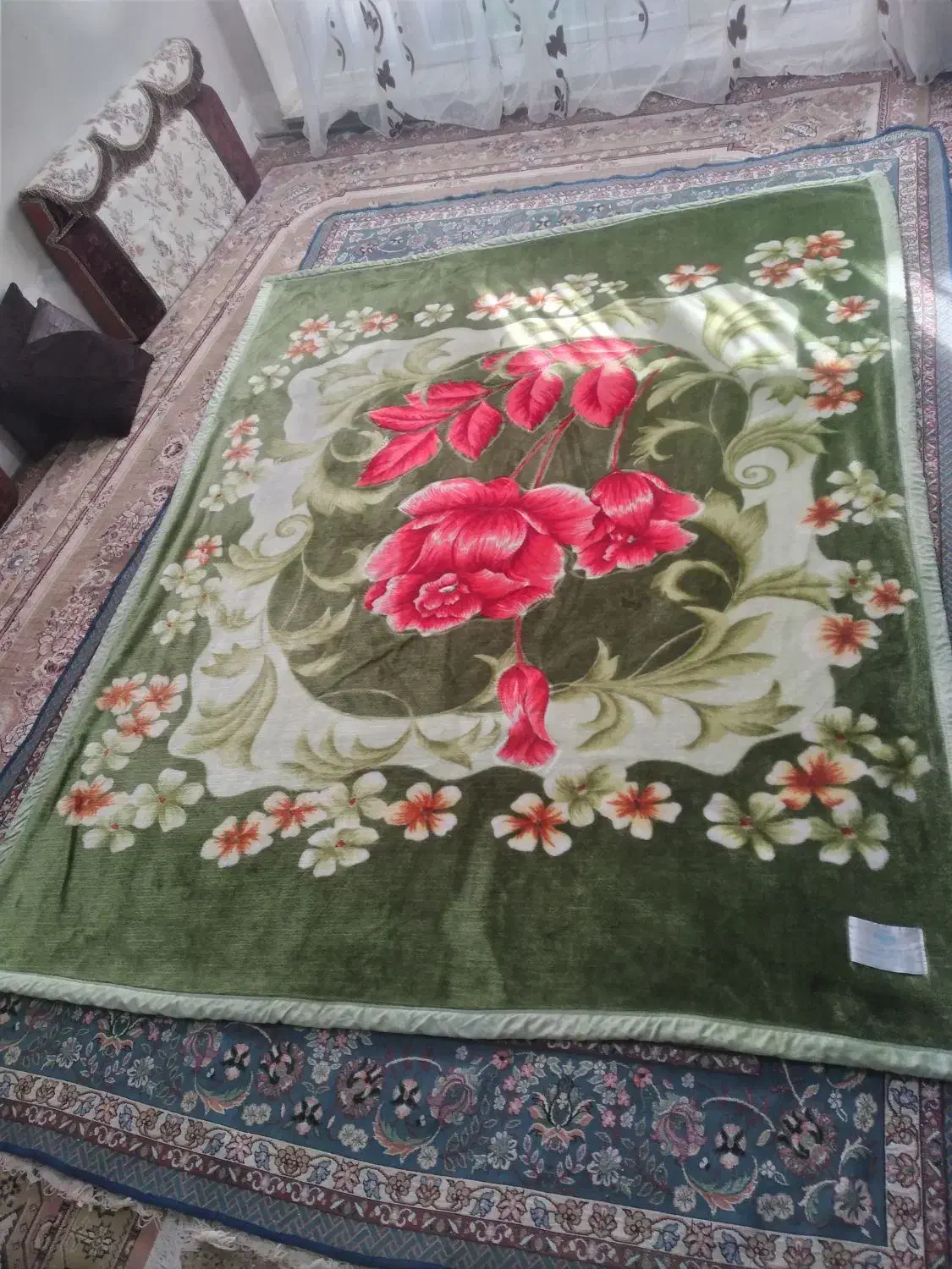 پتو دونفره نو و لحاف نو|رختخواب، بالش، پتو|کرمانشاه, |دیوار