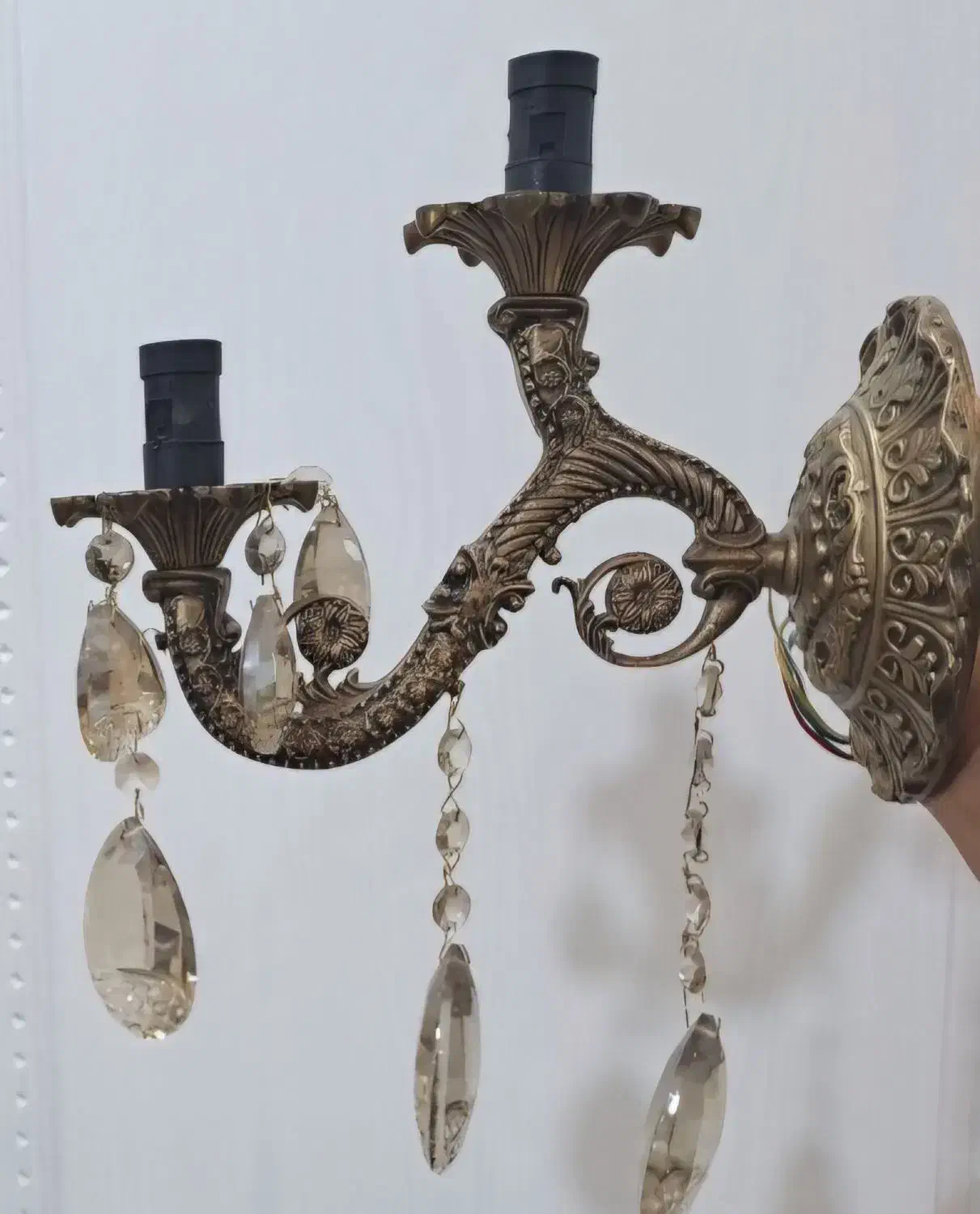 لوستر تمام برنج آبکاری با طلا|لوستر و چراغ آویز|محمدشهر, سیدآباد|دیوار