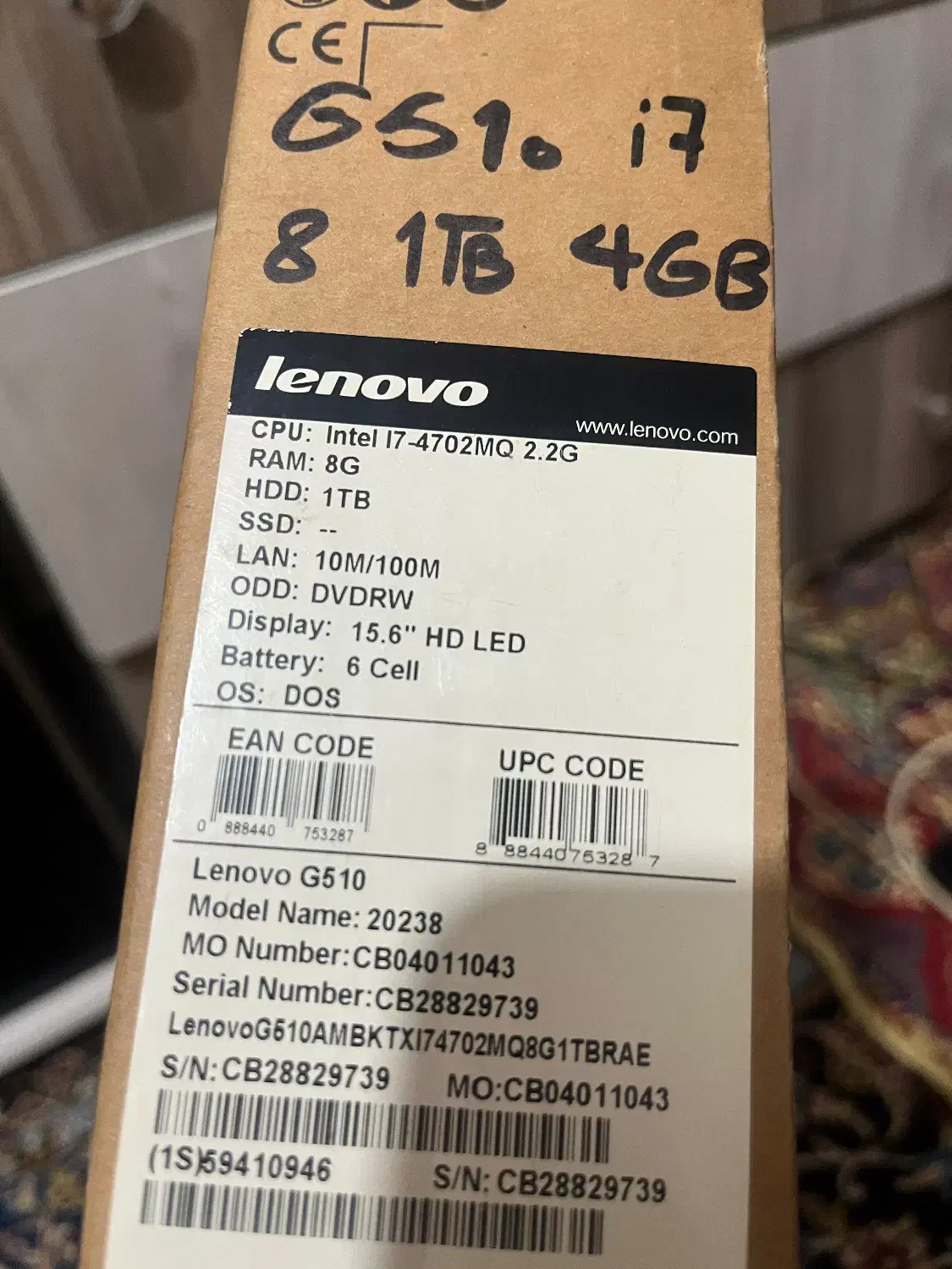 لبتاب lenovo g510|رایانه همراه|تهران, مهرآباد جنوبی|دیوار