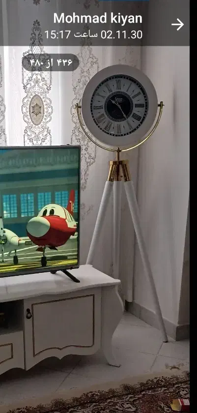 ساعت پایه تلسکوبی|ساعت دیواری و تزئینی|گلبهار, شهر جدید گلبهار|دیوار