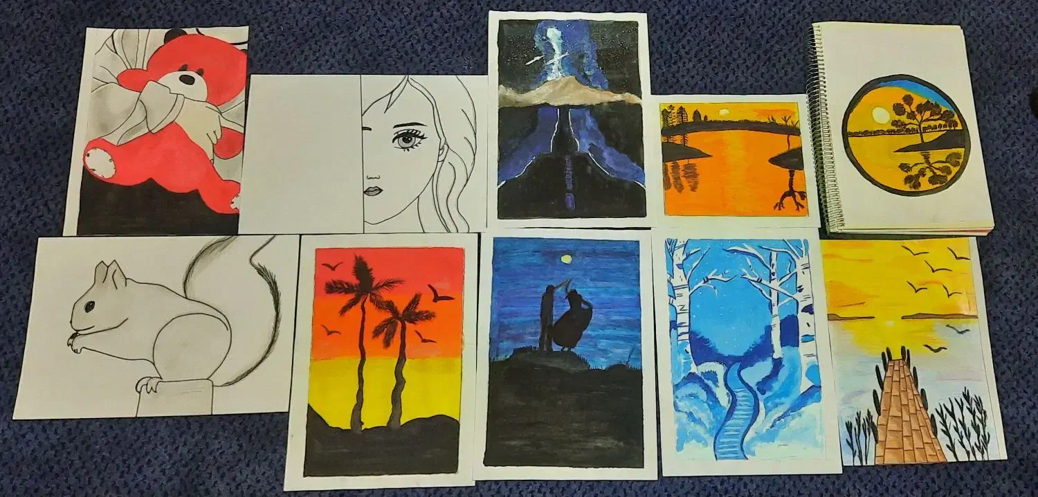 انواع سفارش نقاشی را قبول میکنم|تابلو، نقاشی، عکس|چهاردانگه (تهران), |دیوار