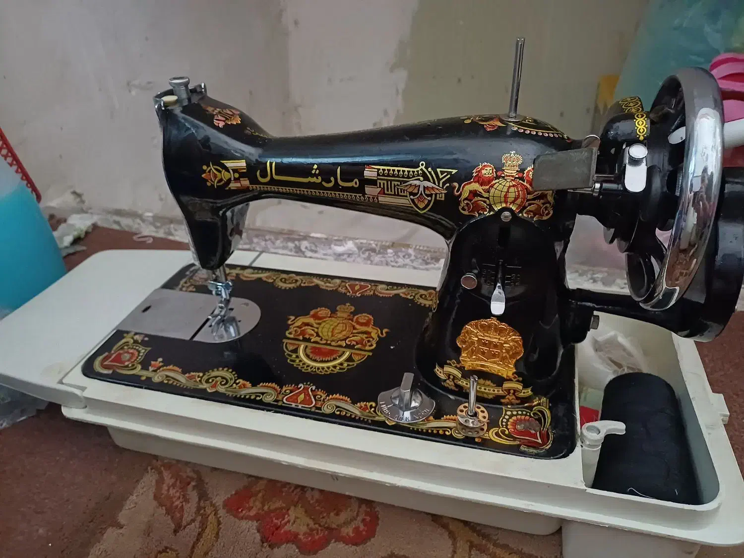 چرخ خیاطی مارشال قدیمی|کلکسیون اشیاء عتیقه|قم, آذر (نکویی)|دیوار