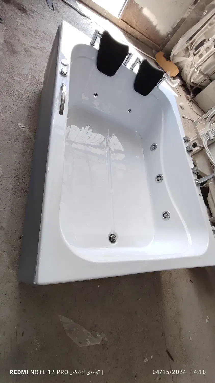 وان جکوزی ورق آکریلیک دونفره 120*170|لوازم حمام|لاهیجان, انقلاب|دیوار