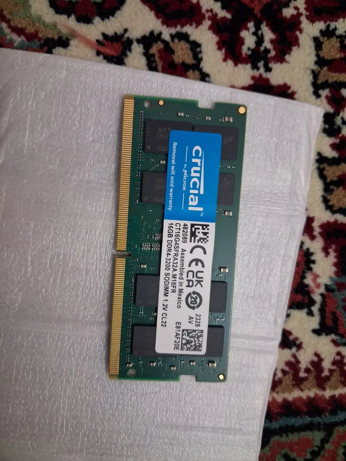 رم لپ تاپ 16gig ddr4 3200|قطعات و لوازم جانبی رایانه|زنجان, |دیوار