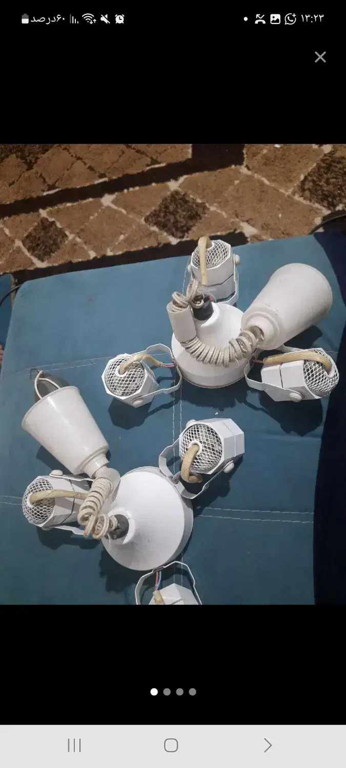 اویز چراغی ۳تای|لوستر و چراغ آویز|شادگان, |دیوار