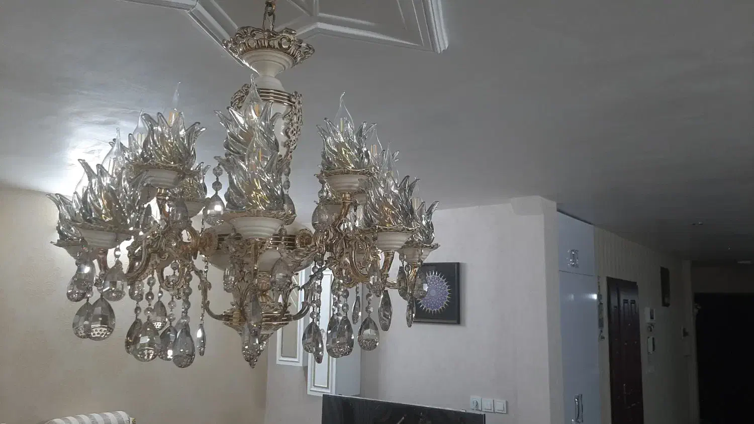 لوستر|لوستر و چراغ آویز|بیرجند, |دیوار