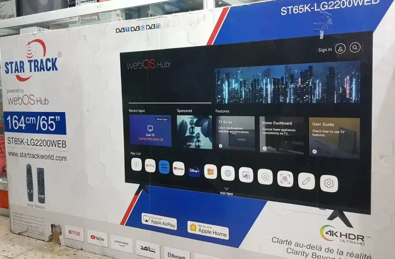 ال ای دی 65 اینچ استار تراک|تلویزیون و پروژکتور|کرمان, |دیوار