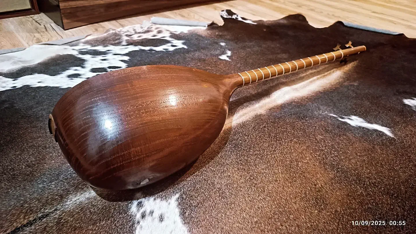 تنبور کاسه یک تکه الگو ۴۰|سازهای سنتی|اصفهان, نقش جهان|دیوار