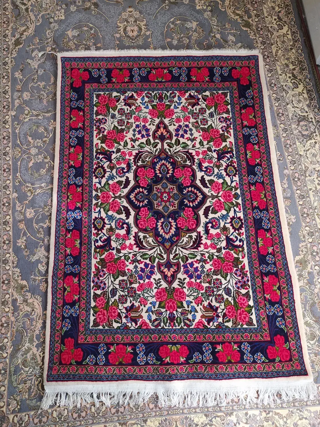 یک جفت فرش دست باف زیبا|فرش|سنقر, |دیوار