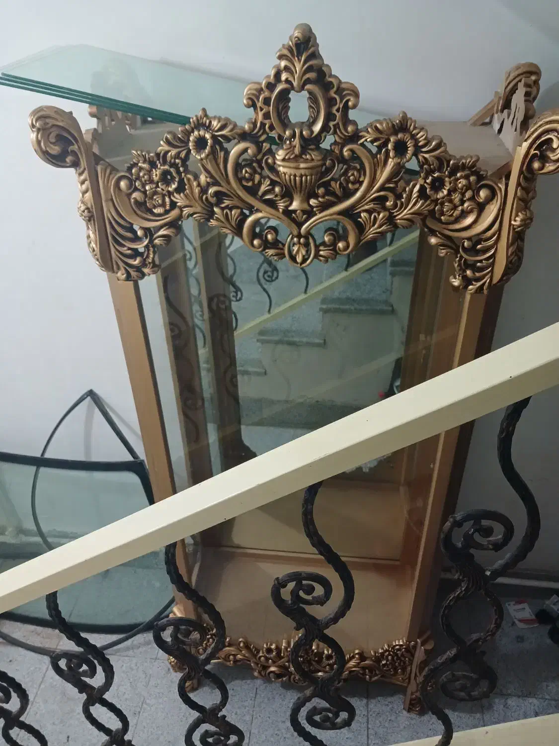 بوفه چوبی در حد نو|بوفه، ویترین، کنسول|اسکو, |دیوار