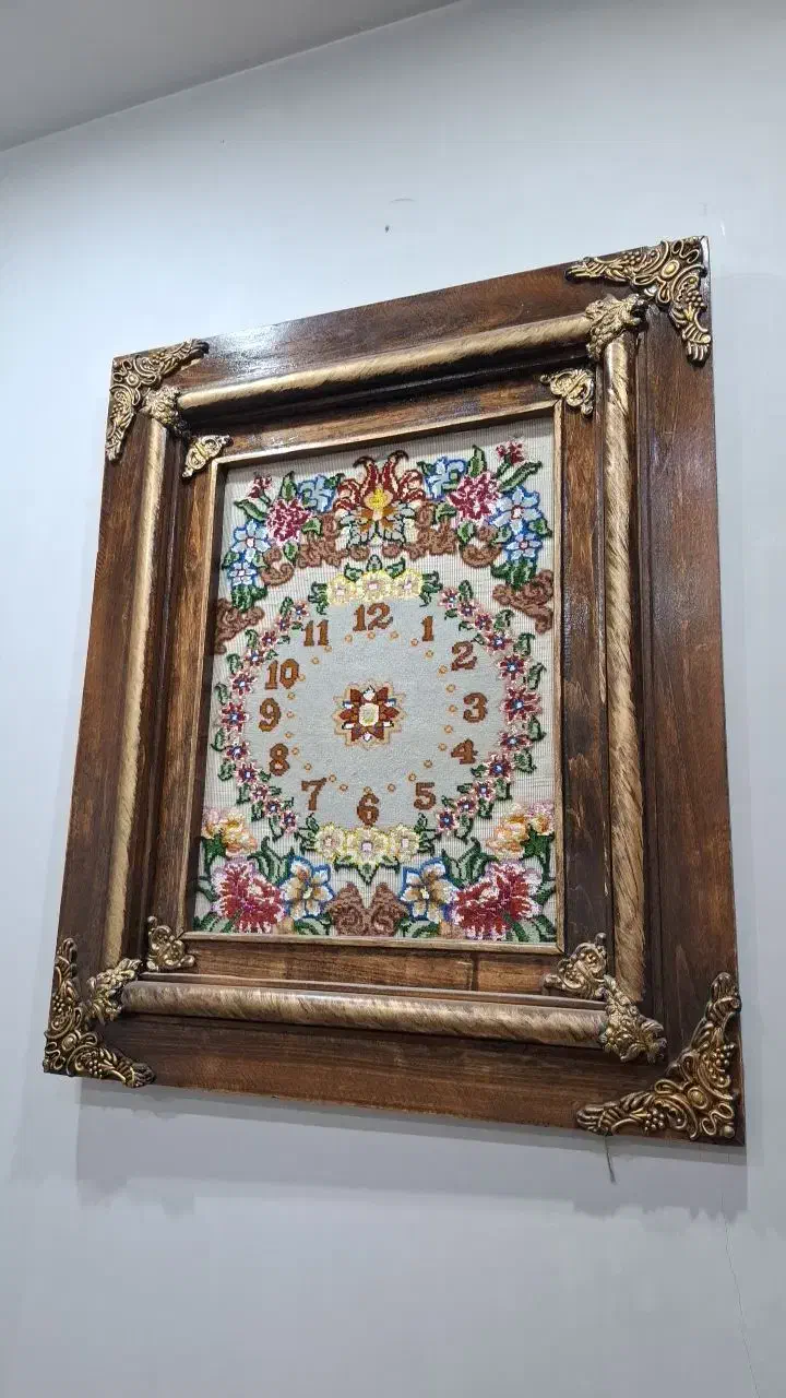 تابلو فرش طرح ساعت|تابلو فرش|اسلام‌شهر, شهرک واوان|دیوار