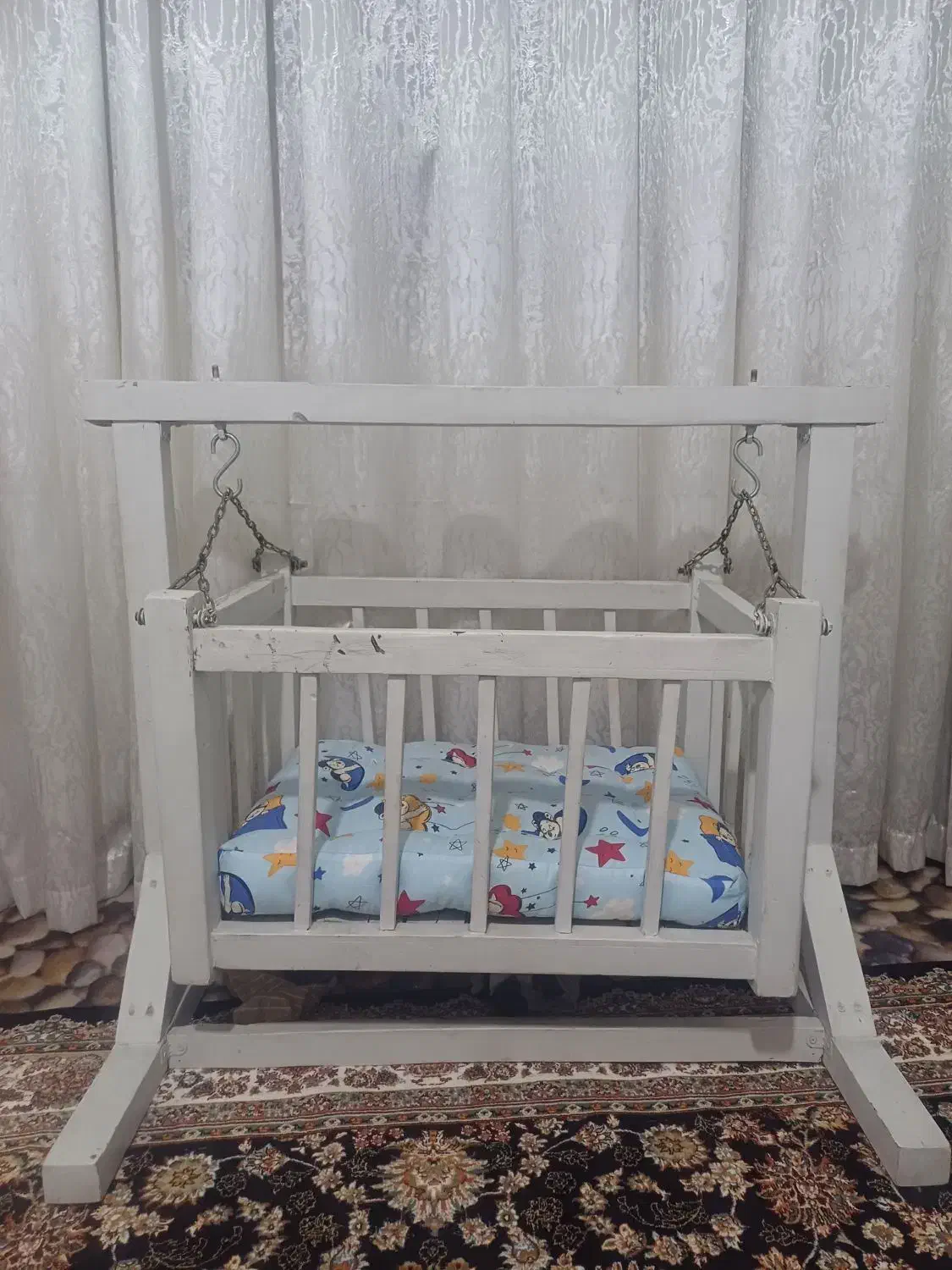 گهواره چوبی کودک|تخت و سرویس خواب|کرمانشاه, |دیوار