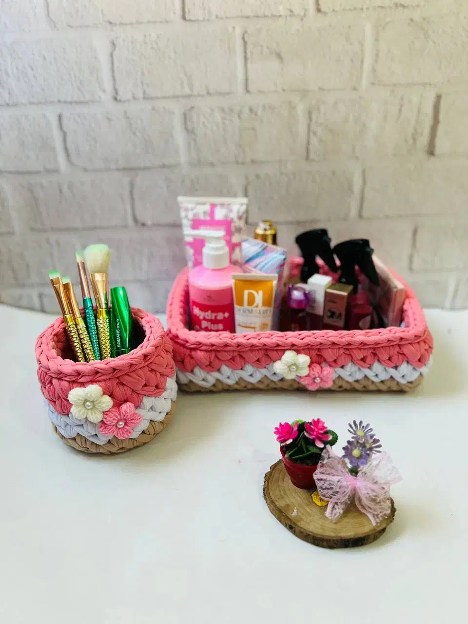 ست آرایشی تریکویی|صنایع دستی و سایر لوازم تزئینی|تهران, فلاح|دیوار