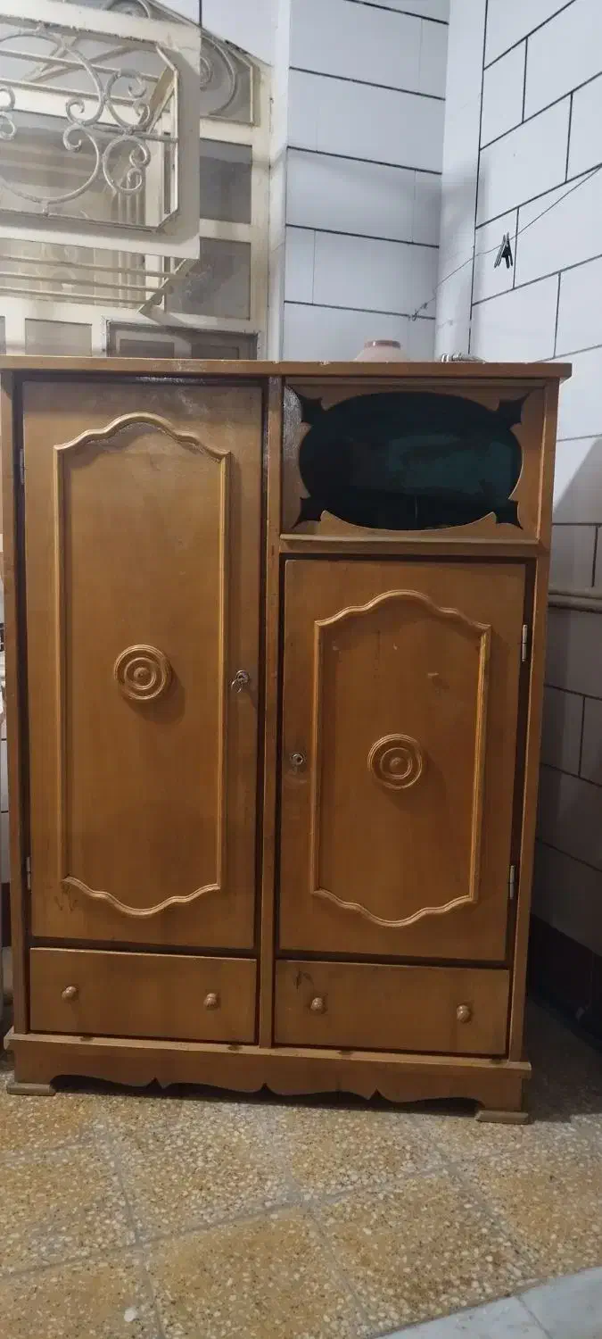 کمد چوبی|جاکفشی، کمد، دراور|بهبهان, |دیوار