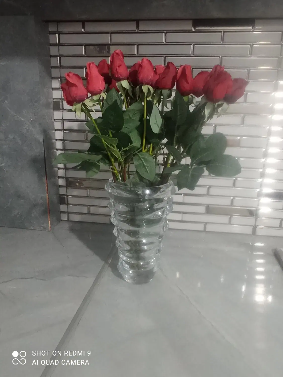 گل رز|گل مصنوعی|تبریز, |دیوار