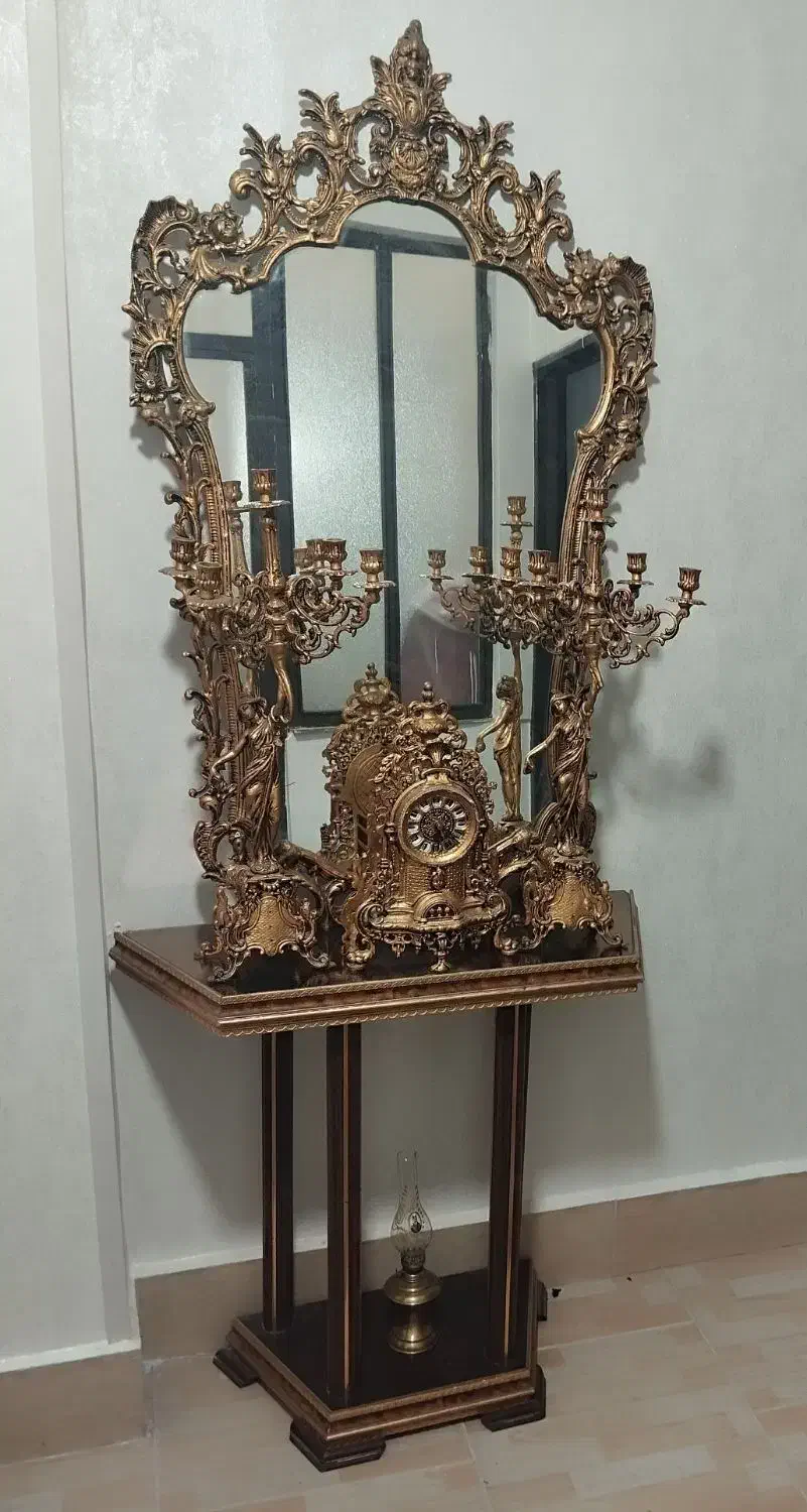 آیینه شمعدون|مبلمان خانگی و میز عسلی|الوند, |دیوار