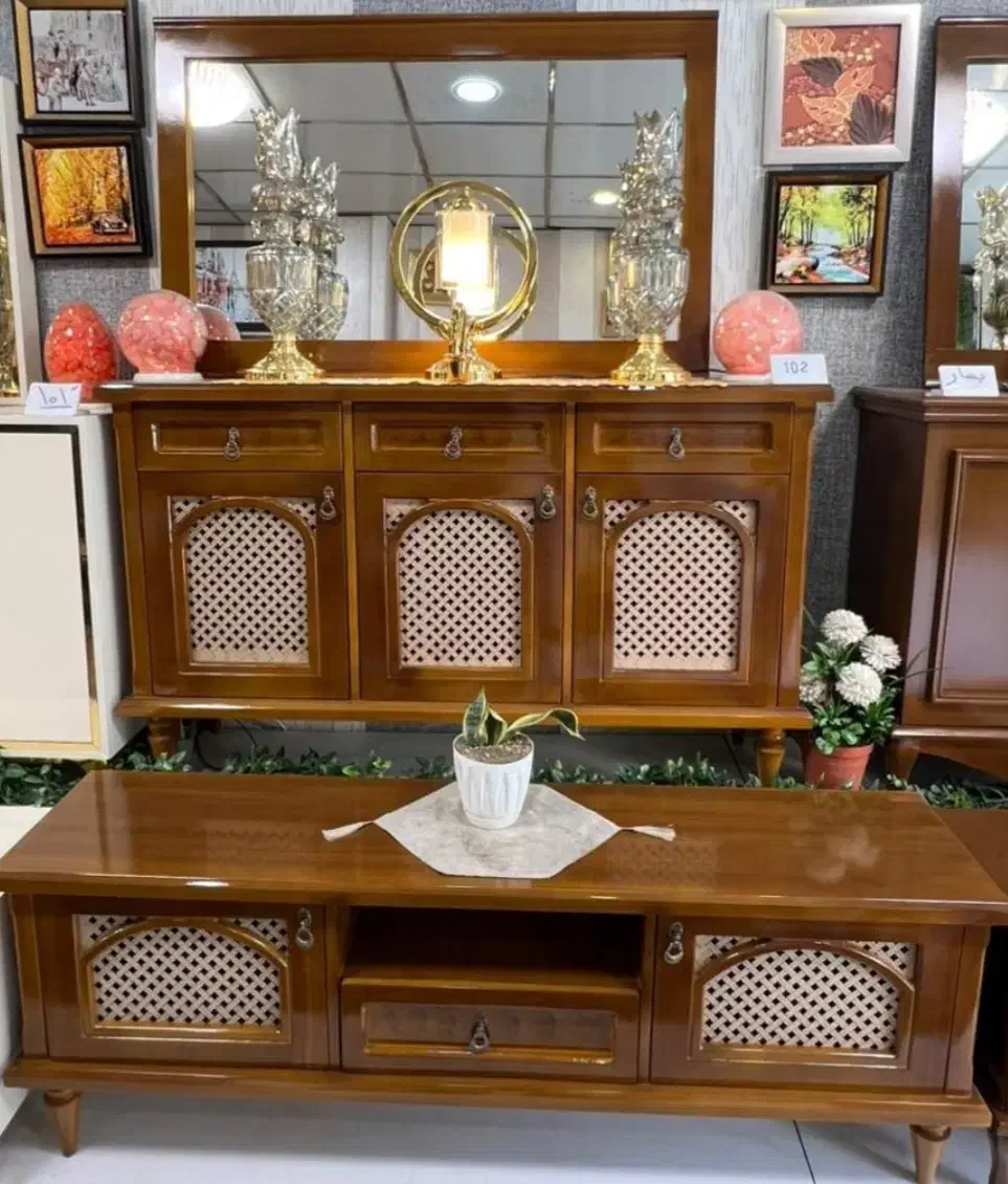 آینه کنسول ومیزتیوی فقط ۲۵ ملیون|میز تلویزیون|نورآباد, |دیوار