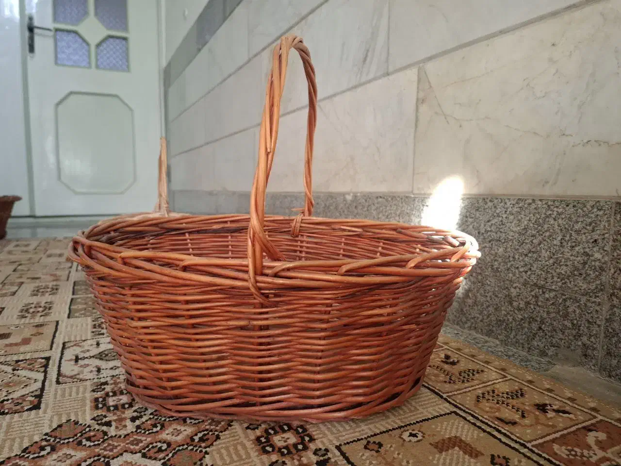 سبد حصیری|صنایع دستی و سایر لوازم تزئینی|بجستان, |دیوار