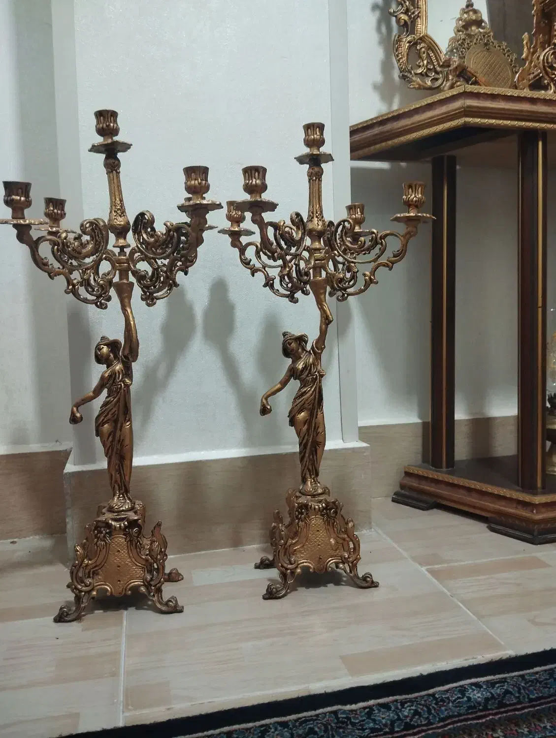 آیینه شمعدون|مبلمان خانگی و میز عسلی|الوند, |دیوار