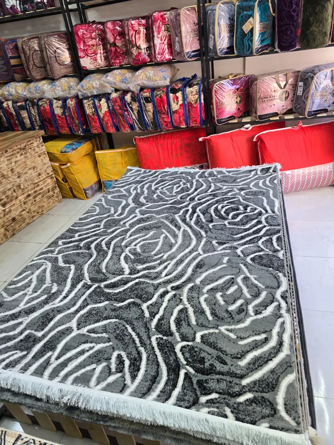 قالیچه ۱۵۰در ۲۲۵ یا ۴ متری مشکین کد ۱۰۹|گلیم، جاجیم، گبه|مشهد, کشف|دیوار