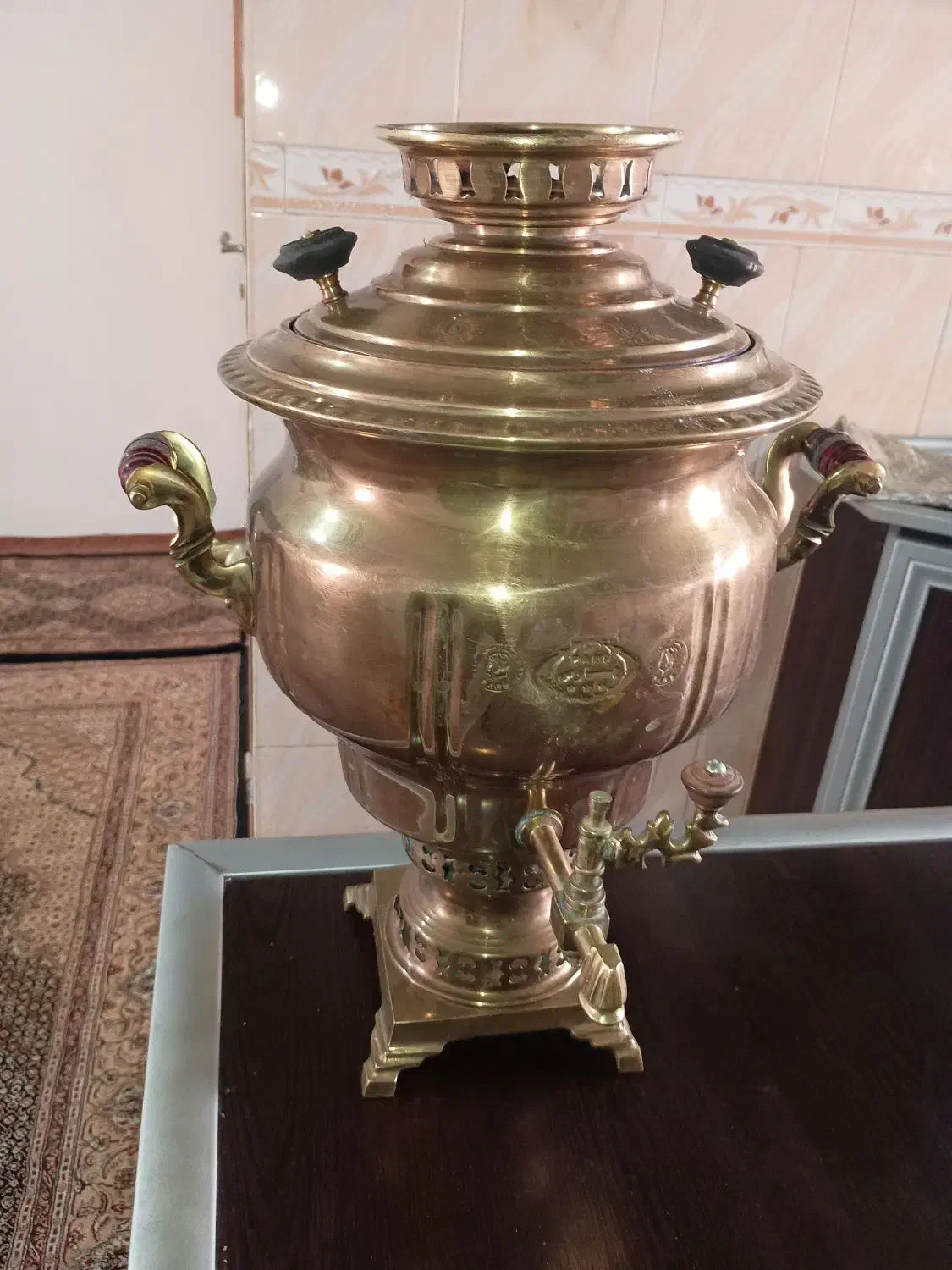 سماور زغالی مسی|سماور، چای‌ساز، قهوه‌ساز|ارومیه, |دیوار